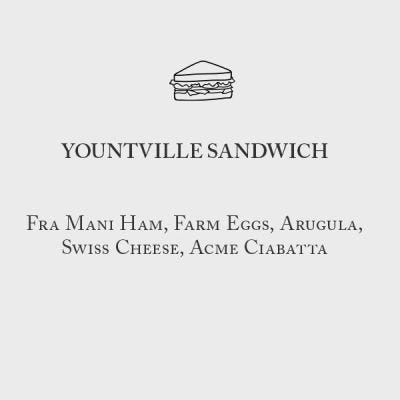 Yountville Breakfast Sandwich